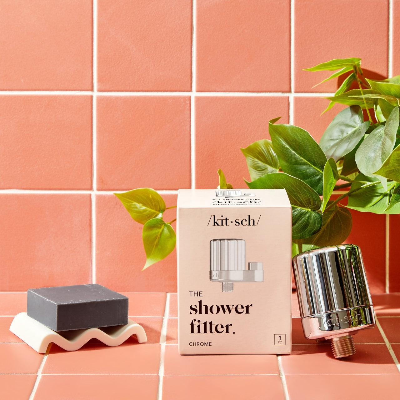 Alternative view of Chrome Shower Filter