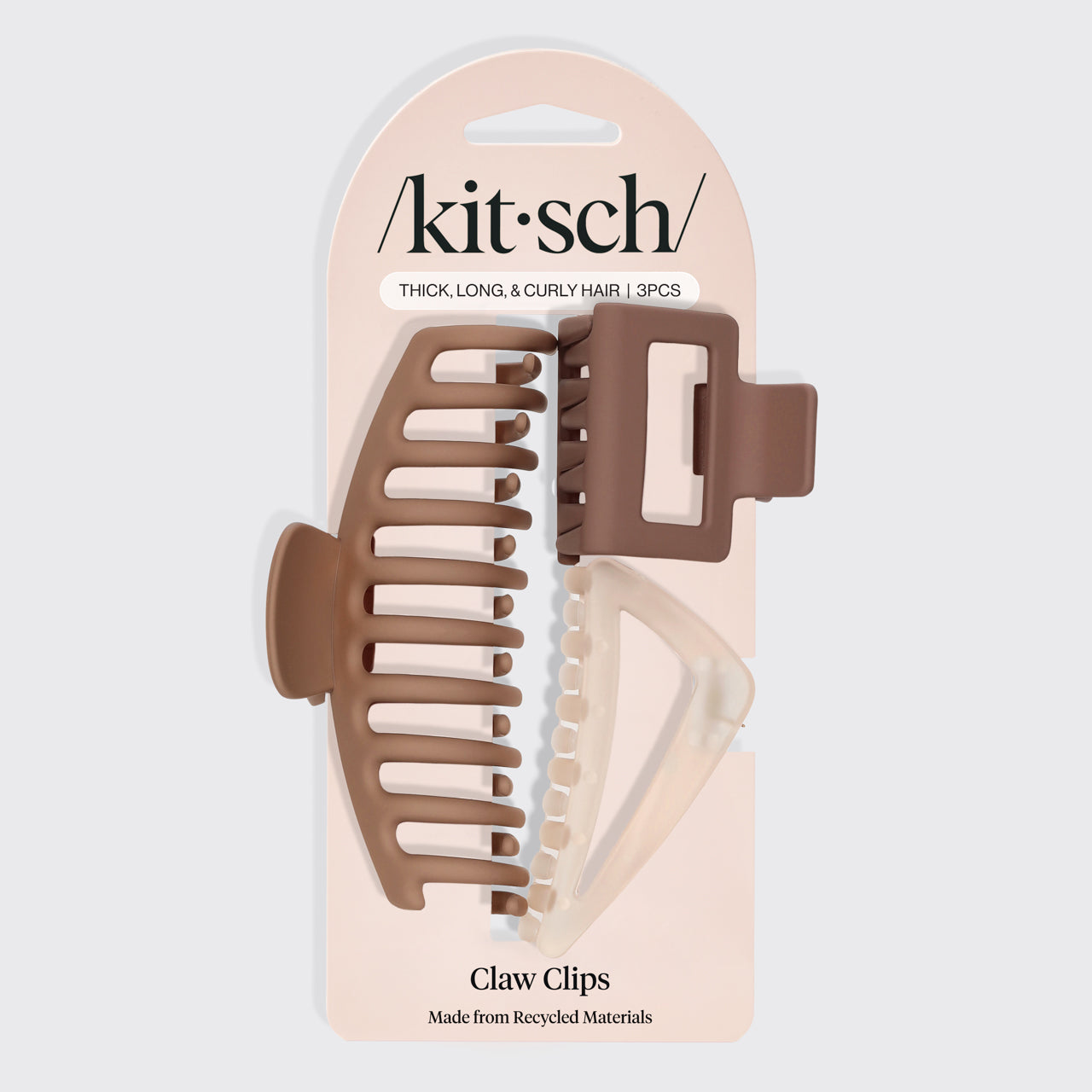 Alternative view of Recycled Plastic Assorted Claw Clip 3pc - Oversized Claw Clip