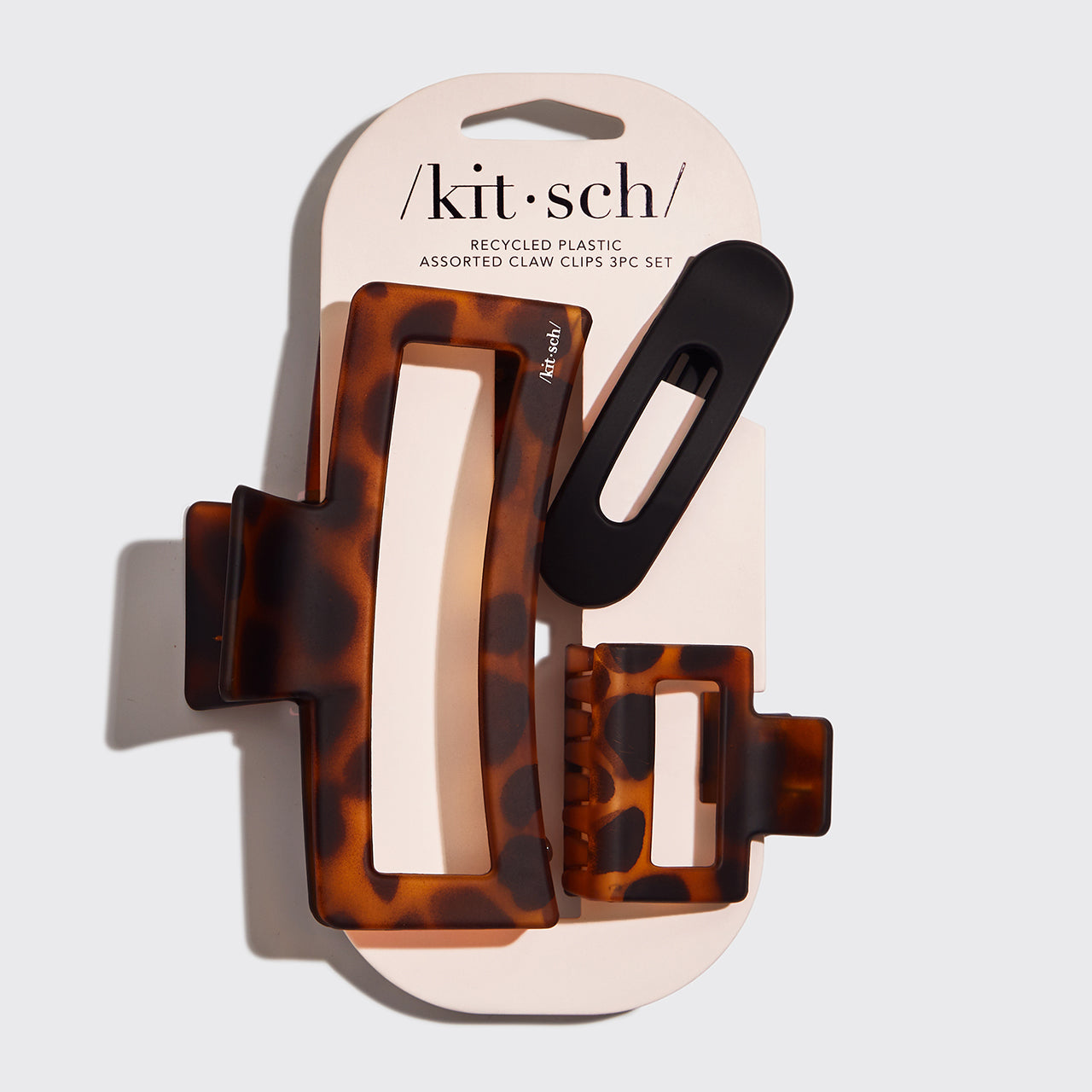 Alternative view of Assorted Rectangle Claw Clips 3pc Set