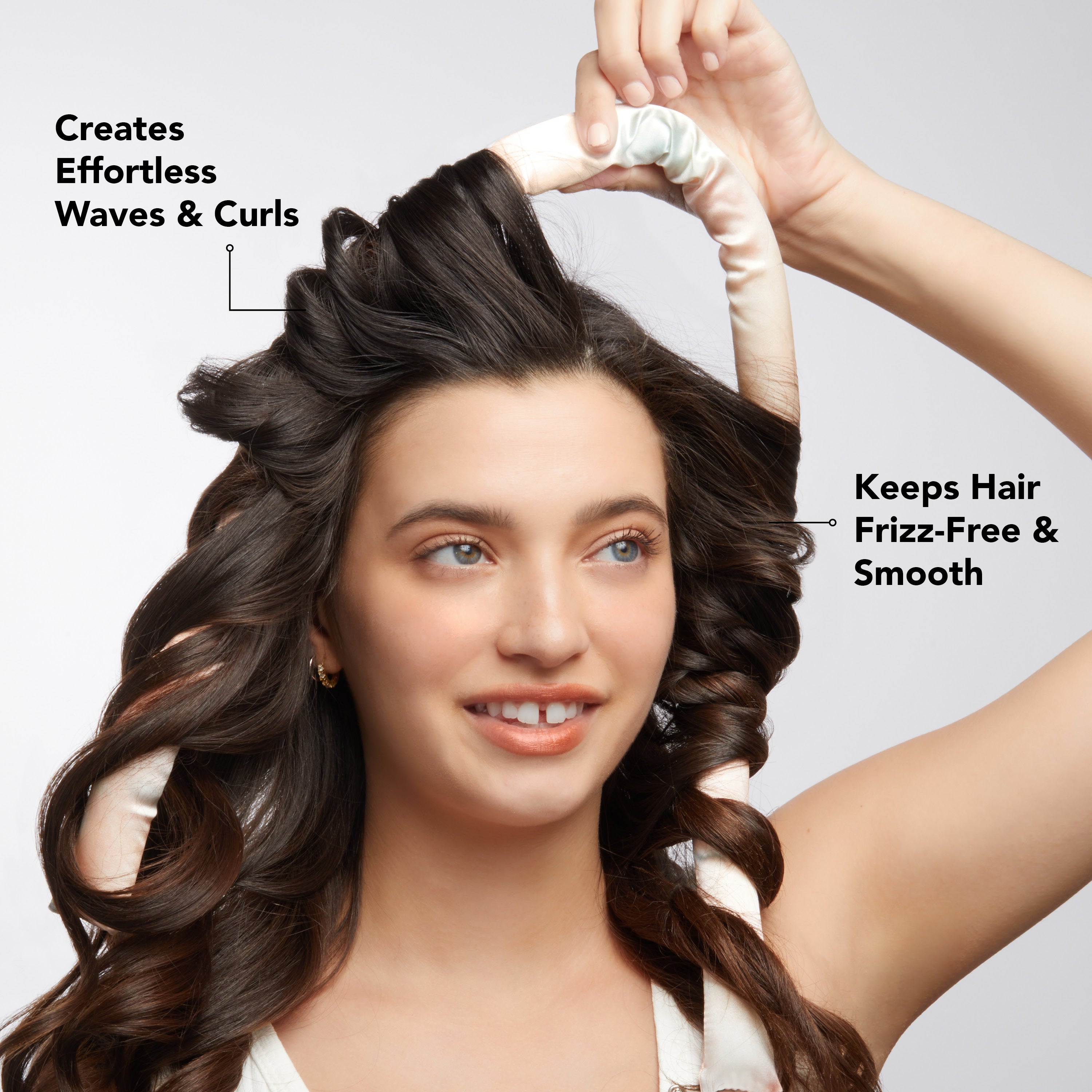 Alternative view of Sunset Tie Dye Satin Heatless Curling Set