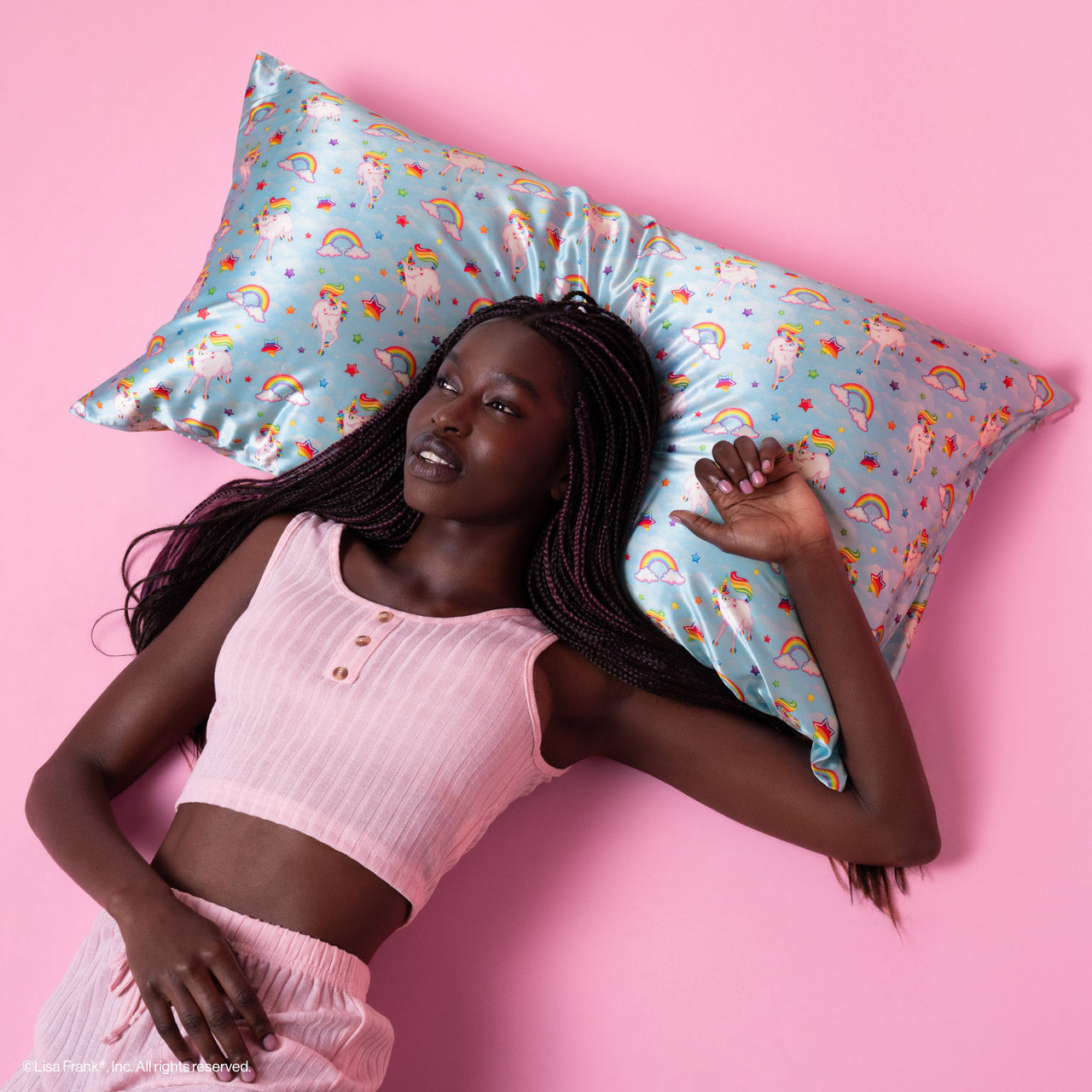 Alternative view of Lisa Frank x Kitsch Satin Pillowcase in Markie