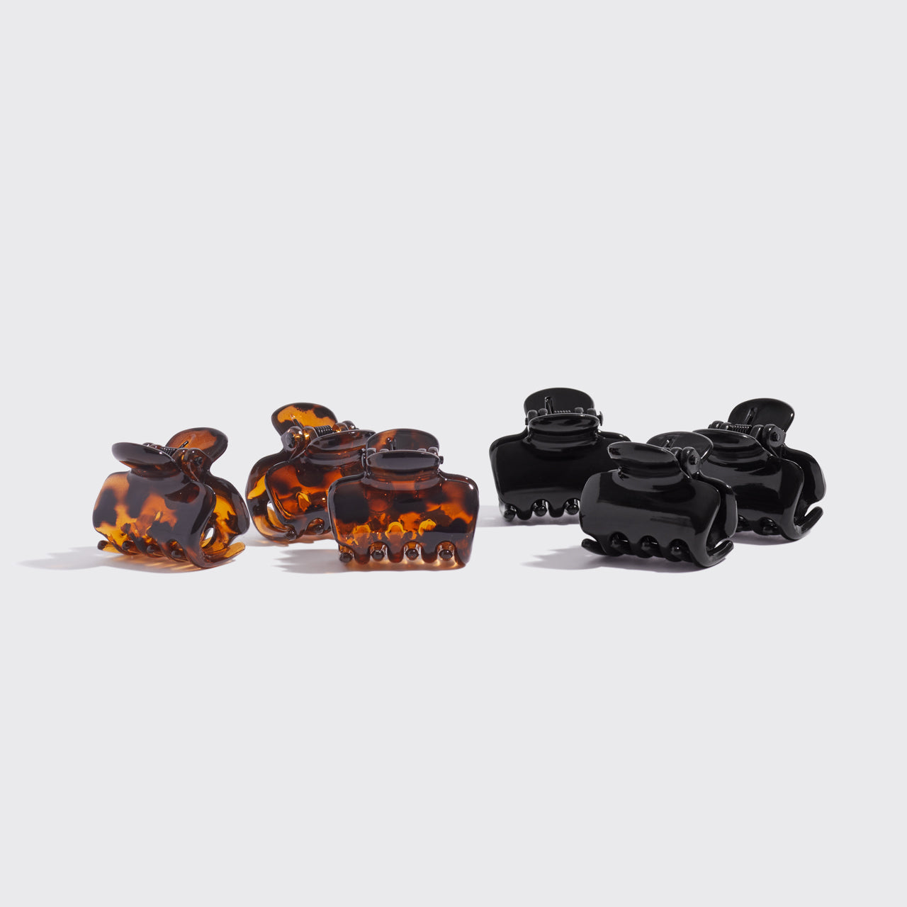Alternative view of Black & Tort Cloud Claw Clips 6pc Set - Mini