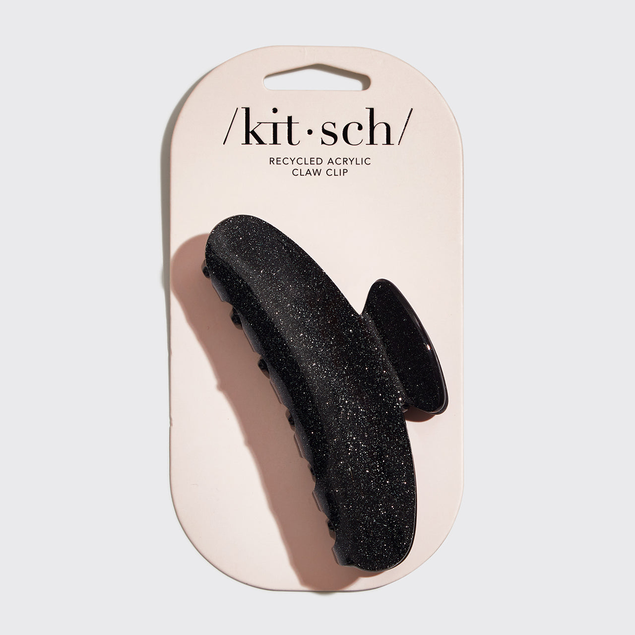 Alternative view of Black Glitter Claw Clip
