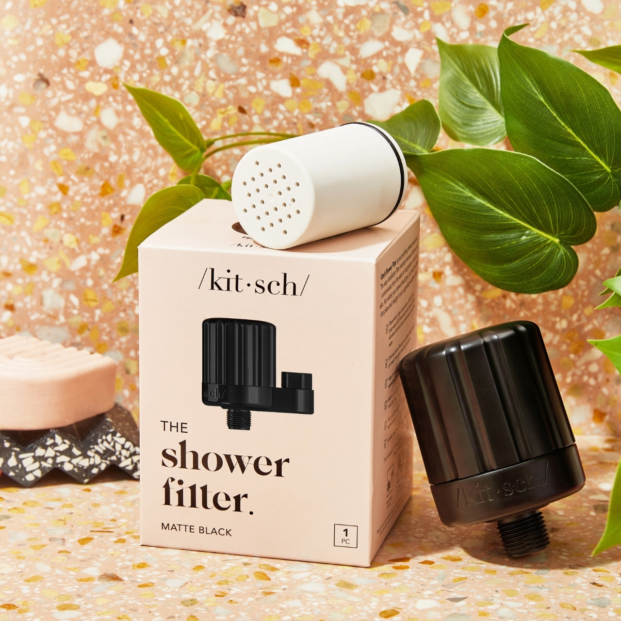 Alternative view of Black Shower Filter